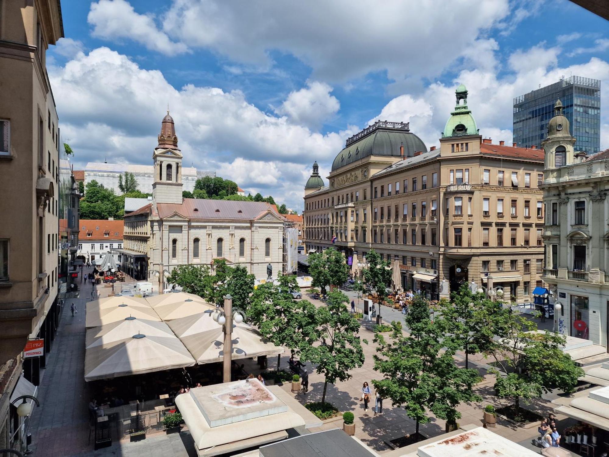 Apartment Exclusive View Cvjetni Trg Záhřeb Exteriér fotografie